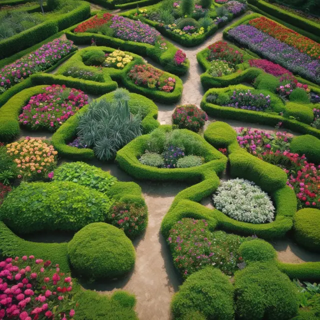 Market competition depicted as an abundant, diverse garden where forces of supply and demand flourish