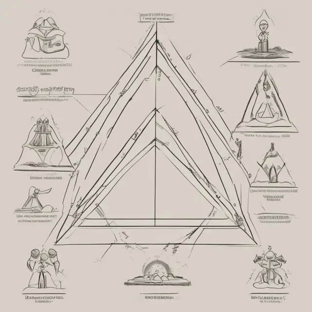 A golden triangle formed by the assumptions of rational thinking, maximizing behavior, and information availability in neoclassical economics, symbolizing efficient markets and resource allocation.