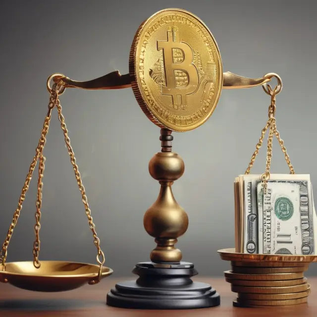 Scale balancing gold coins and bills to represent net cash, illustrating a company