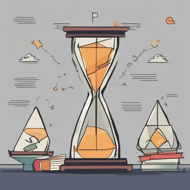 Hourglass illustrates decreasing net debt-to-EBITDA ratios, indicating improved debt management via horizontal analysis