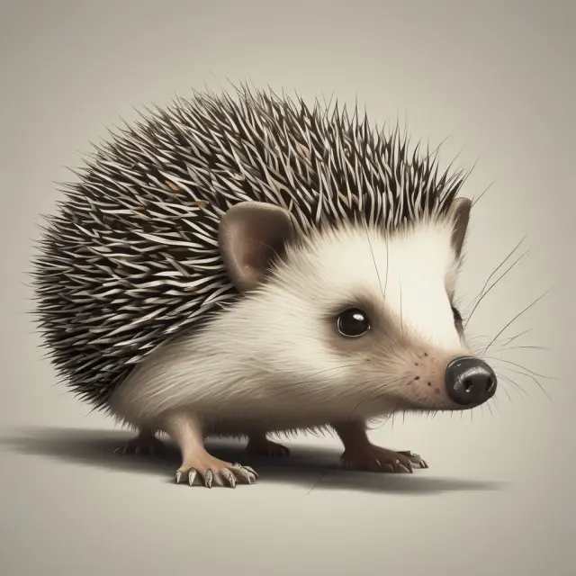 A hedgehog representing a hedge fund has half its quills as long positions and the other half as short positions, illustrating net and gross exposure concepts.