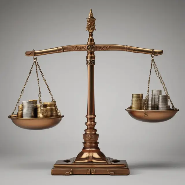 A balanced scale illustrates Net National Product (NNP), showcasing the equilibrium of economic indicators for domestic & foreign production and capital depreciation.