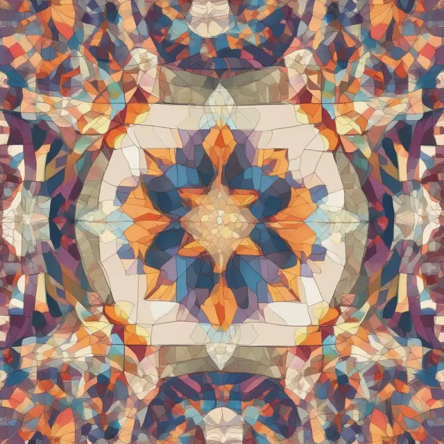 A kaleidoscope showcasing the multifaceted aspects of net-net investing: diversification, day trading influence, management competence, business models, accounting practices, and industry trends.