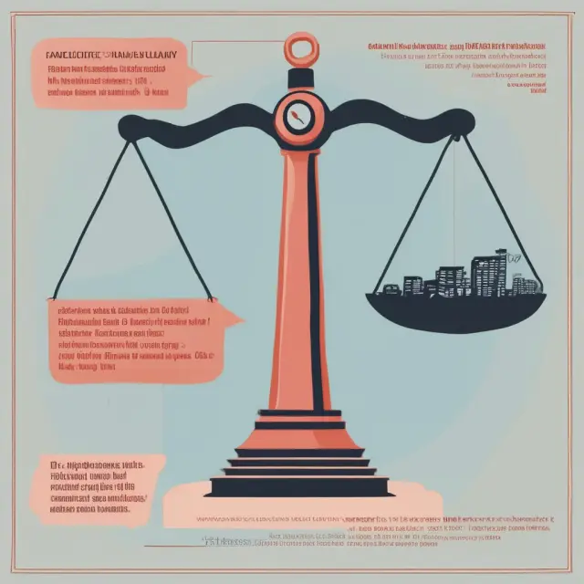 Visual metaphor of net neutrality principles maintaining balance in favor of equal internet access for professional investors