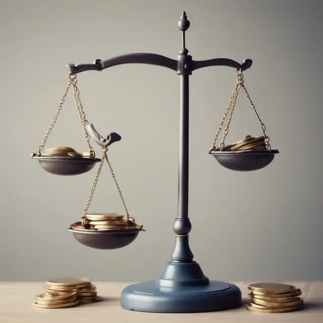Scales measuring net income versus tax liabilities, with keywords: NetOfTax, Income, Liabilities