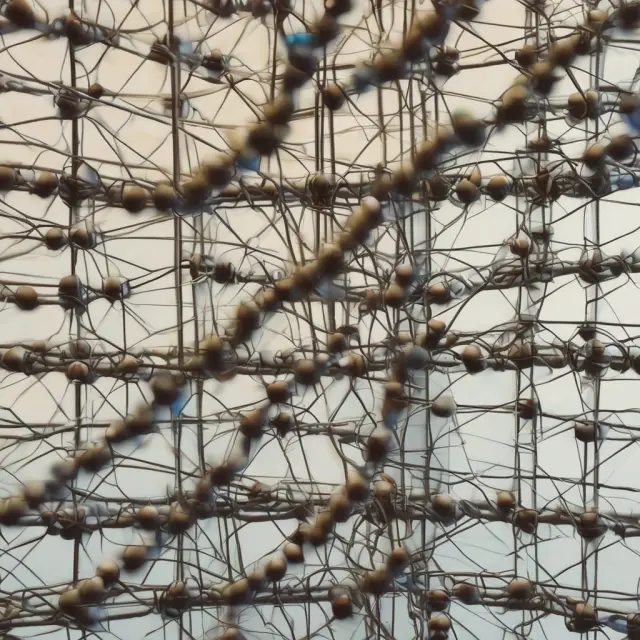 Kaleidoscopic visualization of net premiums written representing insurance risk, competition, and consumers