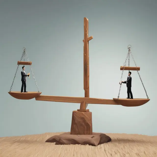 Two sides of a seesaw represent bilateral and multilateral net settlement systems. Banks balance atop, illustrating their roles in each.