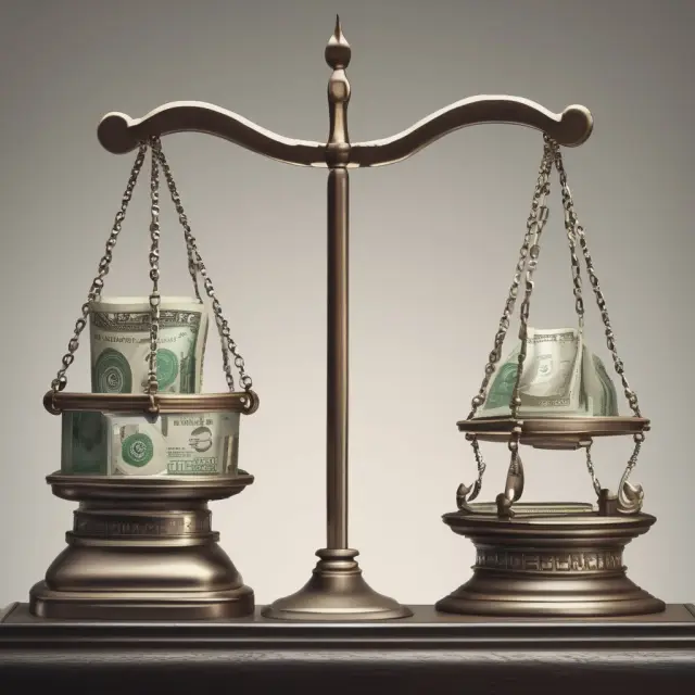 Two giant scales represent banks engaging in either daily net settlement or real-time gross settlement.