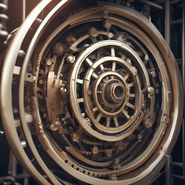 Net settlement gears reducing operational complexity in a financial machine
