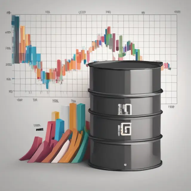 Oil barrel with connected bar charts symbolizing netback values from different competitors