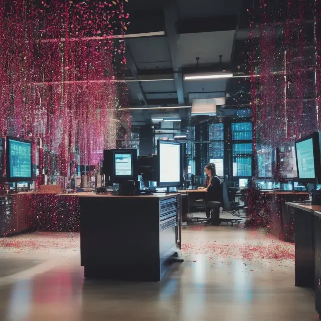 Stock ticker tape displaying real-time net change figures for various securities