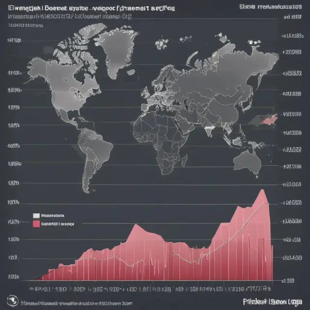 A globe with diverging bond yields, representing varying investor confidence influenced by net debt per capita. Japan and Greece depicted as prominent examples.