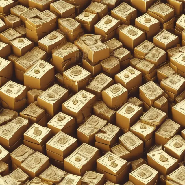 Image of golden nuggets emerging from a complex maze, symbolizing the extraction and understanding of net income information