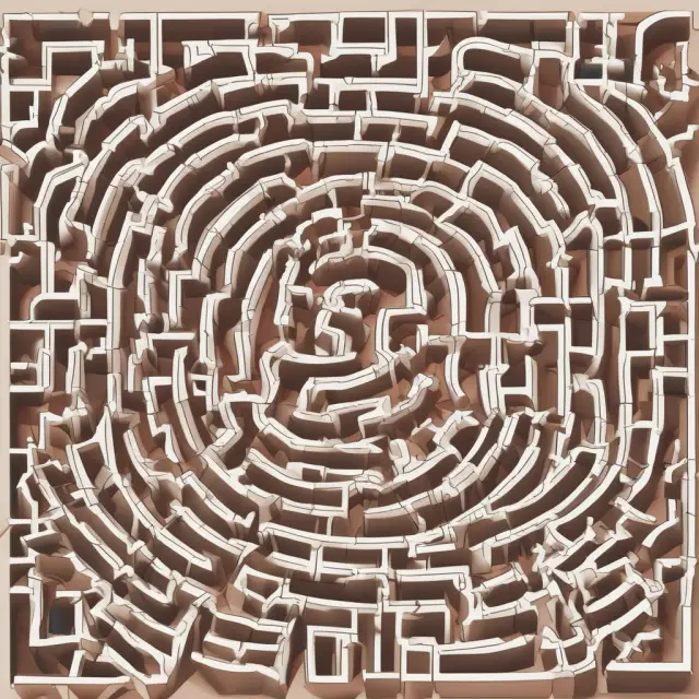 An intricate labyrinth symbolizing the net investment income tax FAQs. Navigate through winding corridors to find answers and reduce taxes.