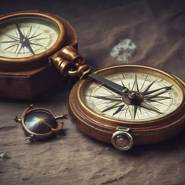 Time-traveling compass representing NOLs guiding future profitability