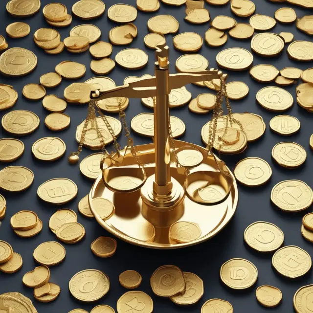 Image of a set of scales overflowing with golden coins symbolizing gross sales before any deductions