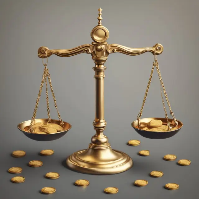 Image of scales with one side representing gross sales in gold coins and the other net sales with fewer coins due to subtractions for returns, allowances, and discounts