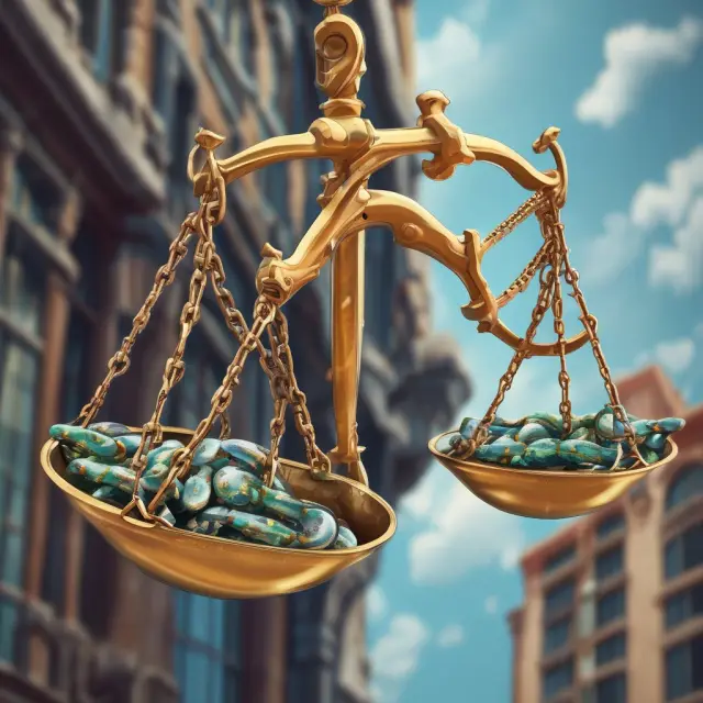 An image of scales tipping in favor of net sales, with a chain connecting them to the concept of gross sales, symbolizing effective net sales management