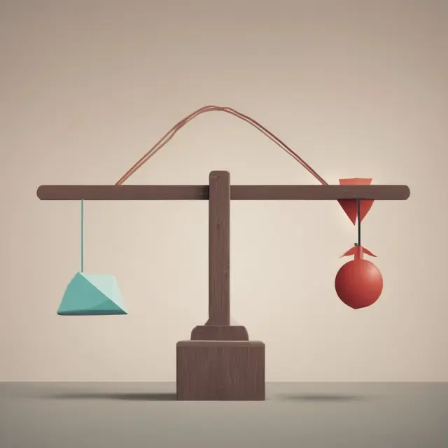 Seesaw representing Net Volume: Bullish vs. Bearish trends