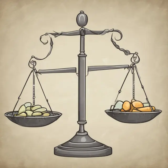 A balance scale tipped towards truth: Pyramid scheme (deceptive) vs. network marketing (sustainable).