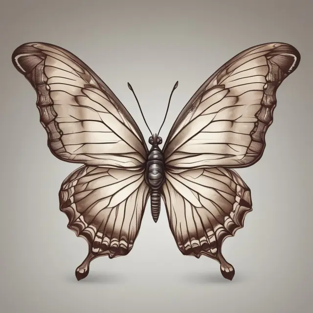 A tranquil butterfly flies within a field of volatile option contracts, representing neutral strategies in the financial market.