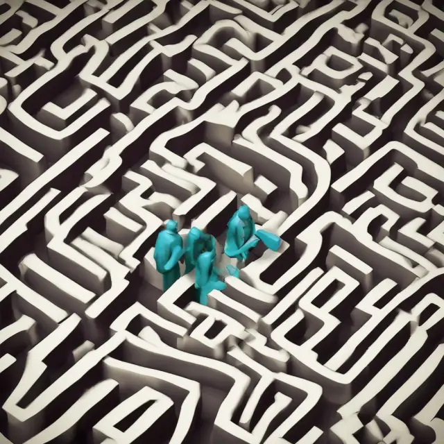 A pharmaceutical company wading through a complex maze filled with regulatory milestones and FDA guidelines to discover new drug indications