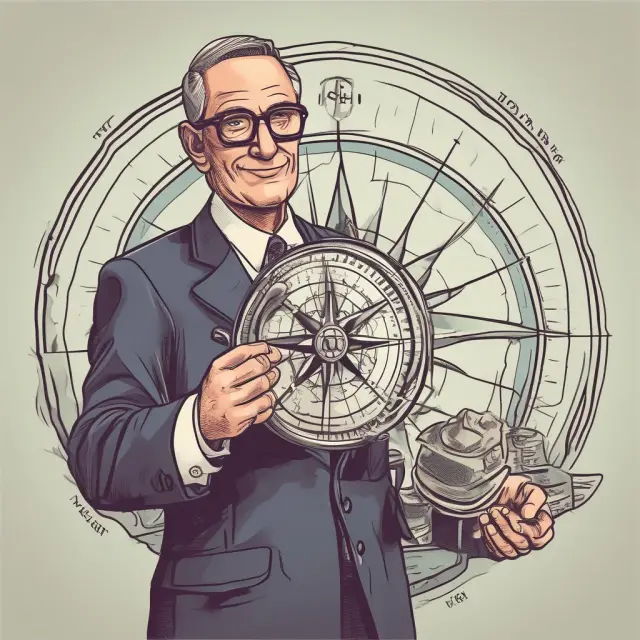 An experienced investor with a compass carefully evaluates market trends, economic conditions, and investor sentiment to determine the optimal time for a new issue.