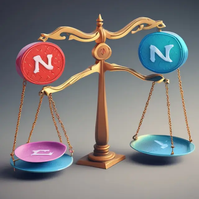 A set of scales with NEX logo on one side and 