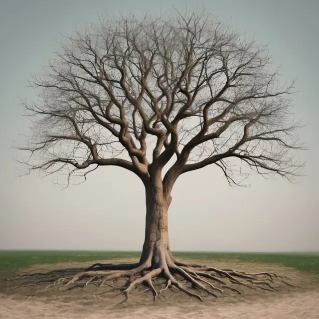 Tree illustrating NIFO: Adapting branches symbolizing adjustments for inflation to maintain accurate inventory valuations