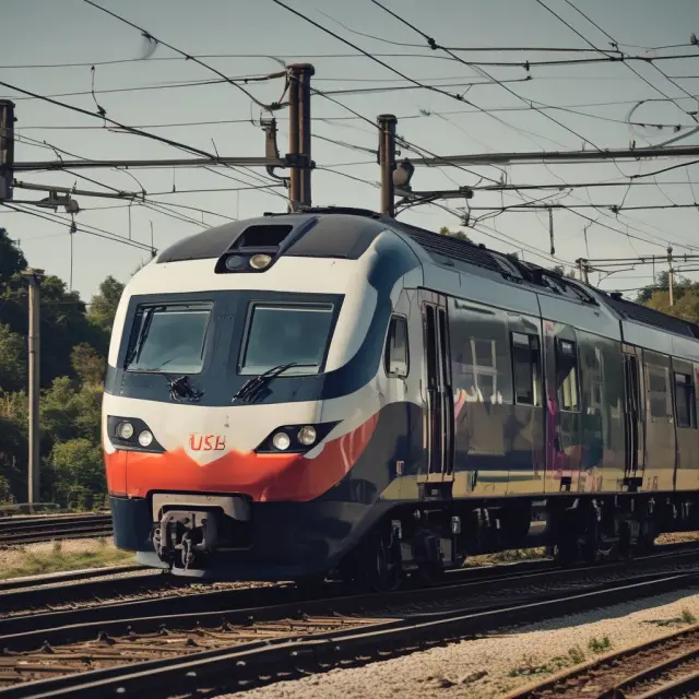 Two trains symbolizing NEXUS coverage and excluded train travel