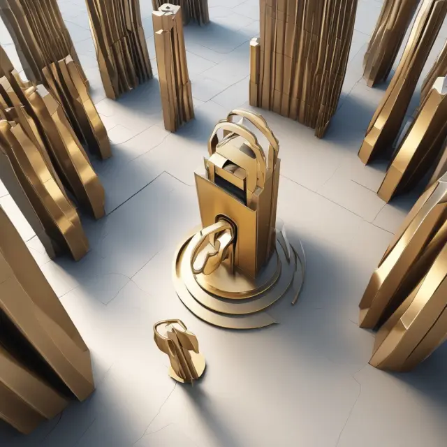 An individual holding a golden key approaches NFA