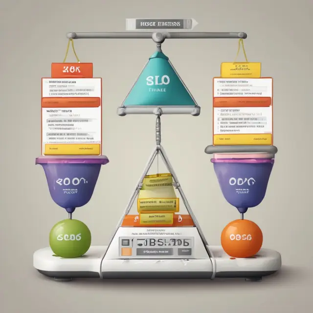 A scale with weights labeled account payables, accrued expenses, and deferred taxes balancing on one side, representing Kroger