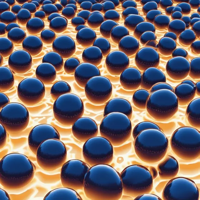 A scene of fifty orbs symbolizing Nifty Fifty stocks swirling through the air, depicting their historical significance and unpredictable outcomes