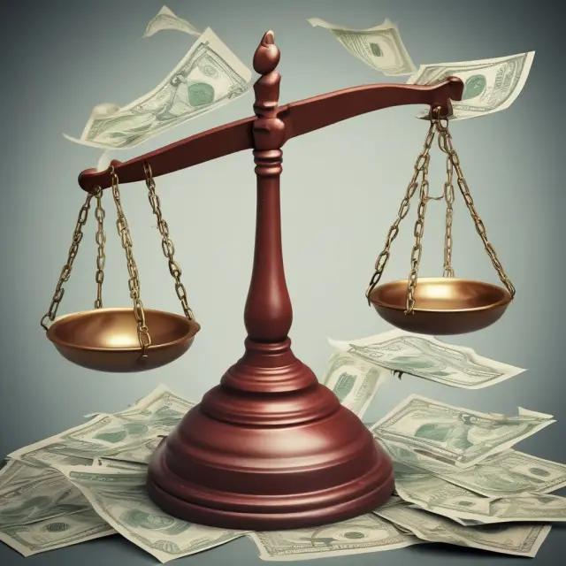 Image of a balance scale with a Nigerian scam letter on one side and a 