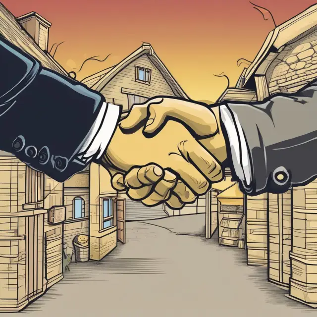 Golden hand symbolizes responsible lending, while shaky mortgage represents NINJA loans and their role in the 2008 financial crisis
