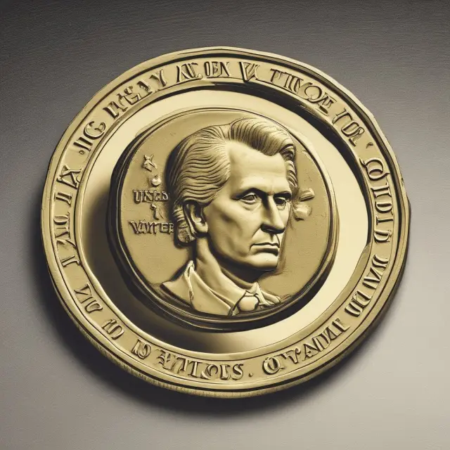 Gold coin covering the Bretton Woods Agreement text - Nixon Shock and the end of fixed exchange rates
