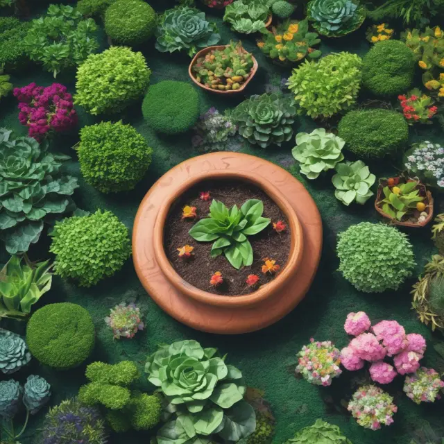 Vibrant garden representing diverse no-load mutual fund asset classes - Stocks, Bonds, Money Market Instruments, and Alternative Investments