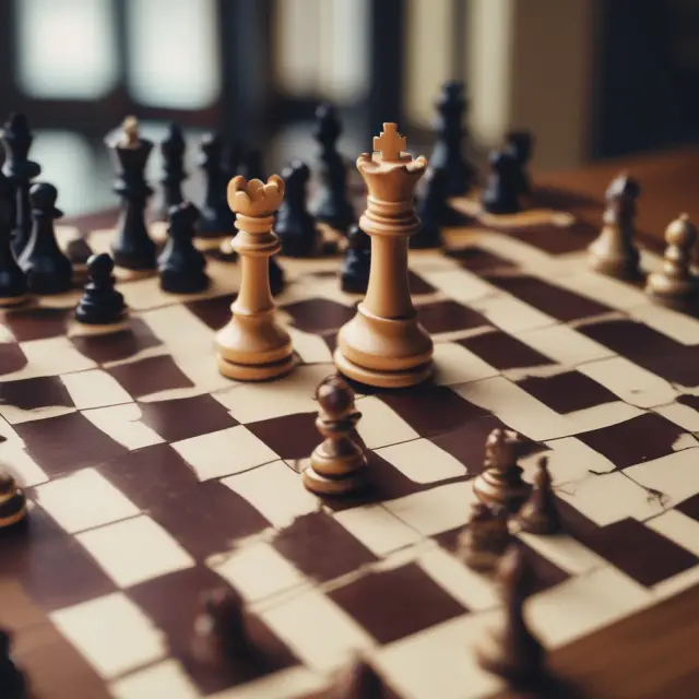 An intricate chessboard scene depicts SEC regulations balancing the roles of NOBOs, OBOs, brokers, and companies in beneficial ownership disclosure and proxy delivery