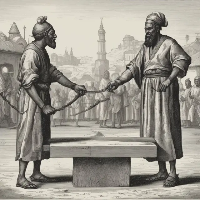 Two figures representing NOBO and OBO stand on opposite ends of a seesaw, symbolizing the balance of power in shareholder activism.