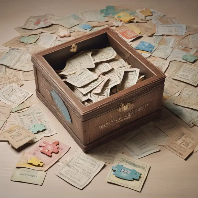 Puzzle box representing no documentation mortgages, showing diverse income sources and clarity upon opening