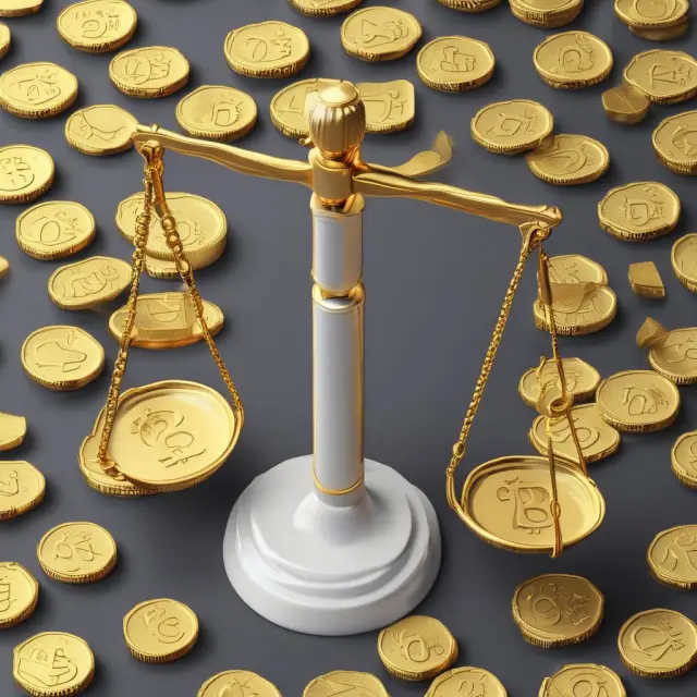 Net Operating Income represented by a balance scale, with revenue as gold coins and expenses as weights.