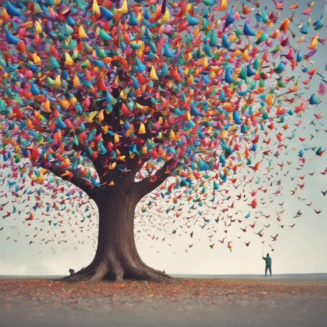 Colorful birds flying from a market tree: Herd mentality and noise trading