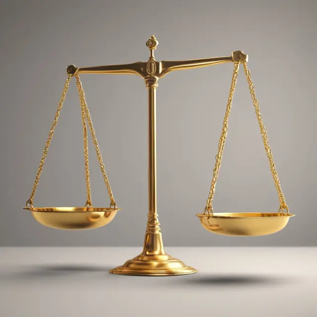 Golden scale weighs nominal and real interest rates to illustrate adjustments for inflation