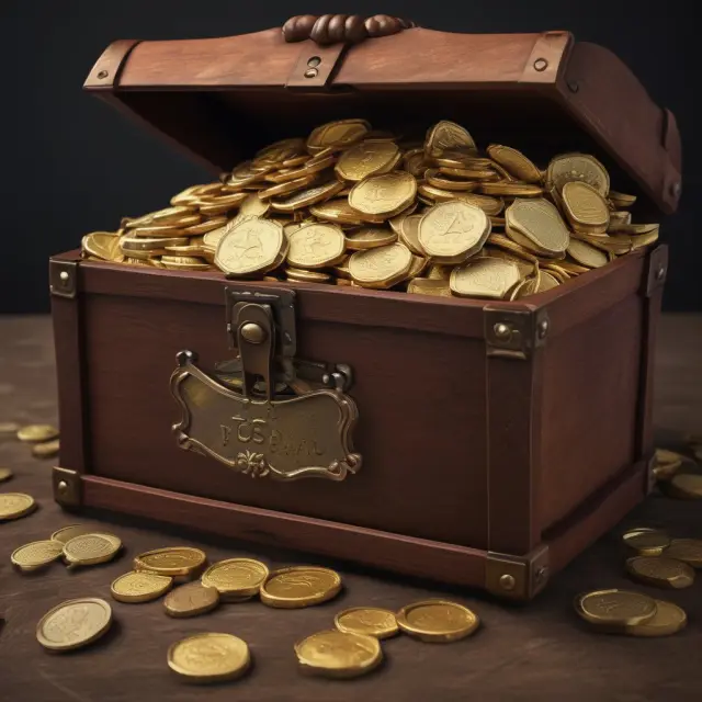 Nominal and Real Values: Gold coins for nominal GDP, fees, and interest rates; scales to compare real values with inflation