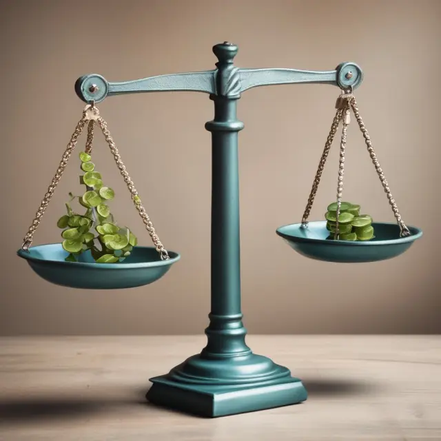 Two scales balance nominal and real GDP weights, illustrating the importance of considering both measures for comprehensive economic analysis