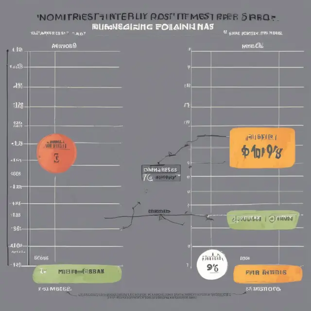 A comparison of nominal and real interest rates, shown as dual scales. The nominal scale remains static while the real scale adjusts to reflect inflation