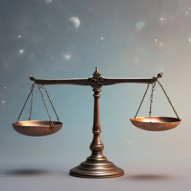 Scales symbolizing nominal, real, and effective interest rates in the universe, maintaining balance.