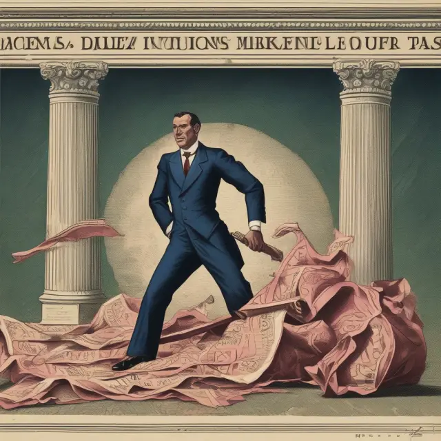 Image: Inflation (dancer) influencing the balance between a bond buyer
