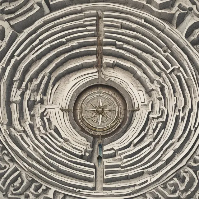 An image of a maze symbolizing the complex tax implications of nominee accounts. A tax advisor holds a compass to help investors navigate this intricate labyrinth.