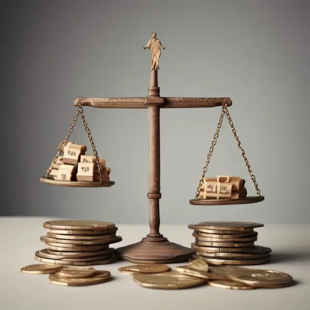Scale illustrating stable balance between inflation and unemployment in relation to NAIRU